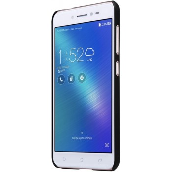 Juodas Frosted shield serijos dėklas + plėvelė Nillkin (ZENFONE LIVE ZB501KL)